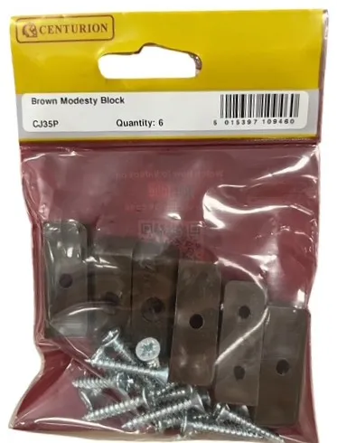 Centurion Brown Modesty Block (pack Of 6)