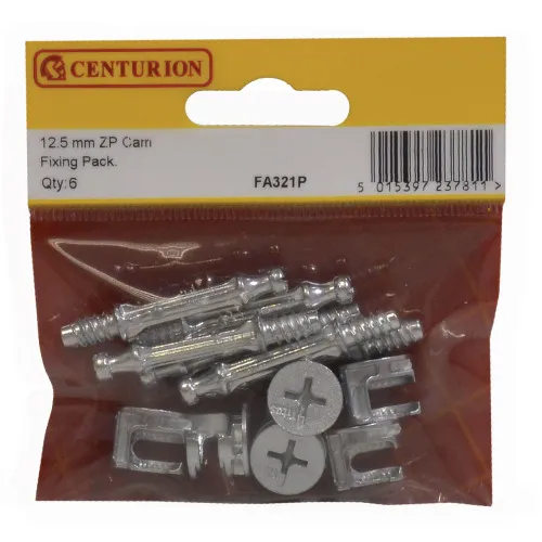 Centurion 12.5mm ZP Cam Fixing Pack (Qty 6)