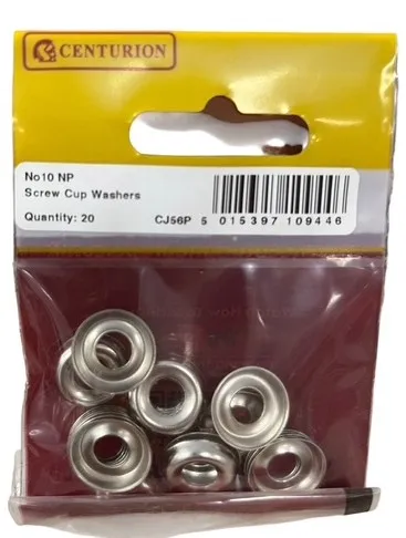 Centurion No 10 NP Screw Cup Washers (20 Pack)