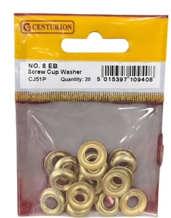 [CJ51P] Centurion No 8 EB Screw Cup Washers (20 Pack)