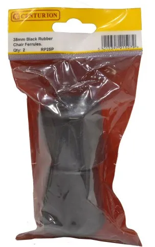 Centurion 32mm Black Rubber Chair Ferrule (Pack of 2)