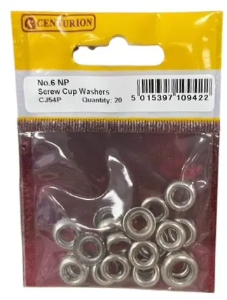 Centurion No 6 Np Screw Cup Washers (20 Pack)