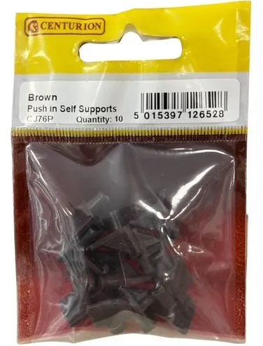 [CJ76P] Centurion Brown Push In Shelf Support (10 Pack)