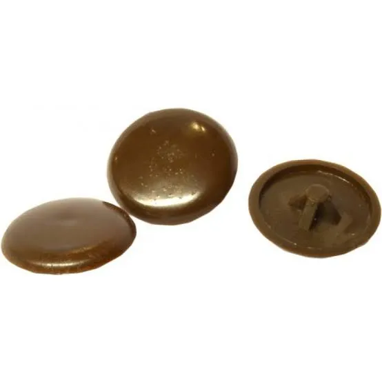 Cen Brown Pozi Screw Cover Caps (pack Of 20)