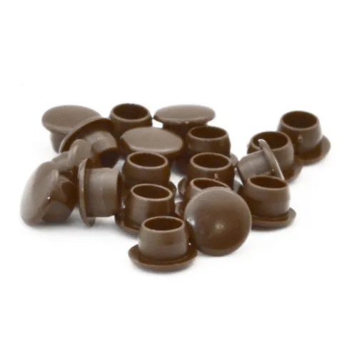 [CJ41P] Cen Brown Screw Covers (pack Of 20)