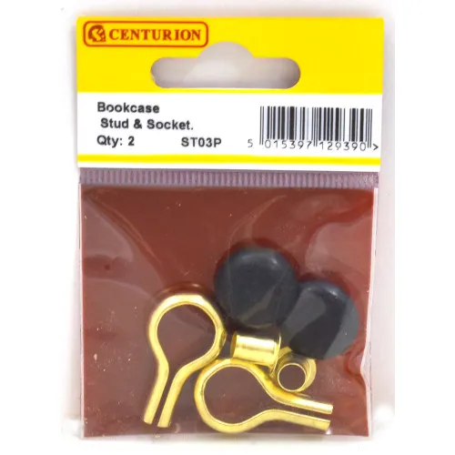 Centurion EB Bookcase Studs & Sockets (Pack of 2)