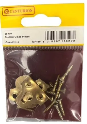 [MF18P] Centurion 25mm EB Slotted Glass Plate (4 Pack)