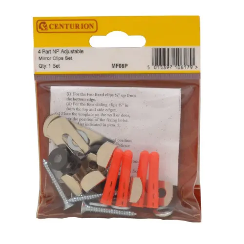 Centurion 4 Part NP Adjustable Mirror Clip Set