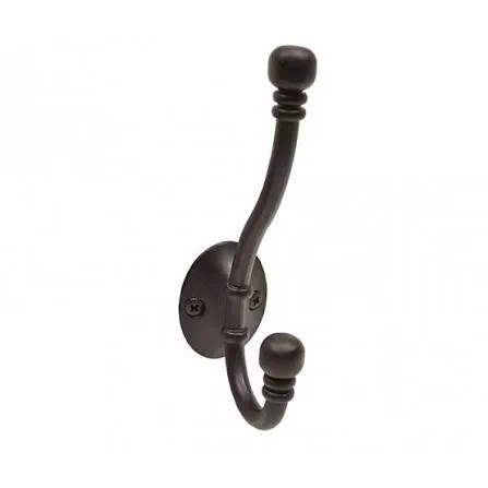 Centurion 130mm Premium Ball End Hat & Coat Hook - Black - Pack Qty 1