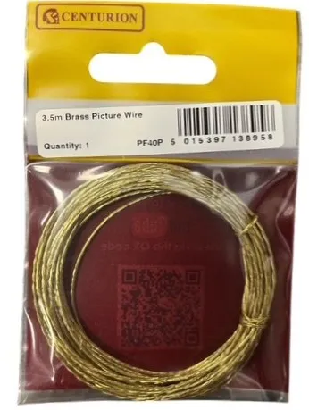 [PF40P] Centurion 3.5m Brass Picture Wire