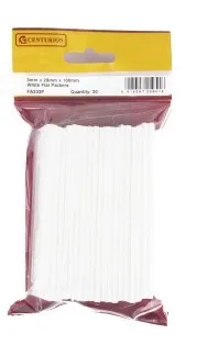 Centurion 3mm x 28mm x 100mm White Flat Packers (20 Pack)