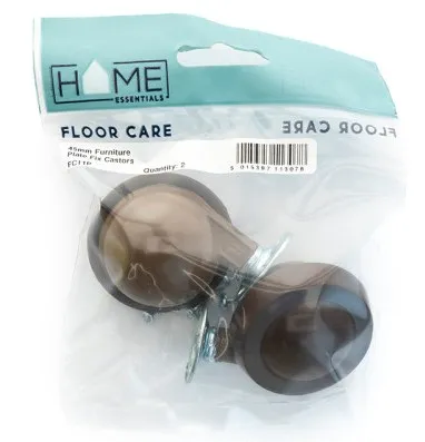 Centurion 45mm Furniture Plate Fix Castors (Pack of 2)