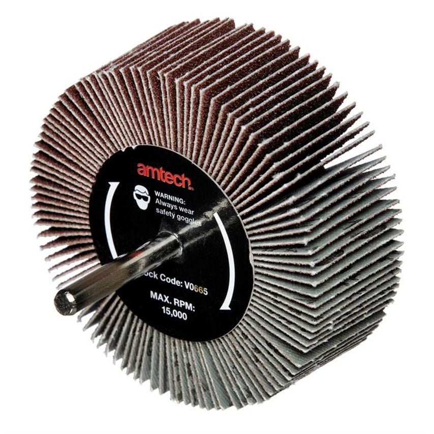 80 X 30 X 6 Mm Abrasive Flap Wheel (grit 120)