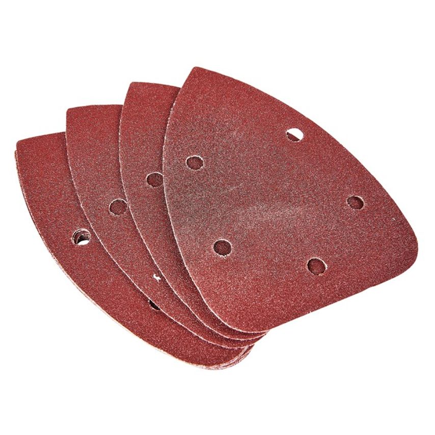 [V4030] Amtech 10 x P120 Grit Delta Sanding Sheets (140mm x 140mm x 100mm)