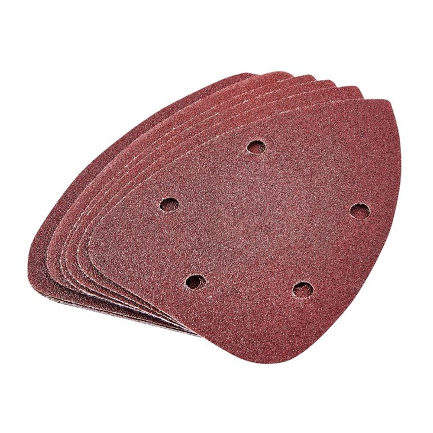 [V4025] Amtech 10 x P80 Grit Delta Sanding Sheets (150mm x 150mm x 100mm)