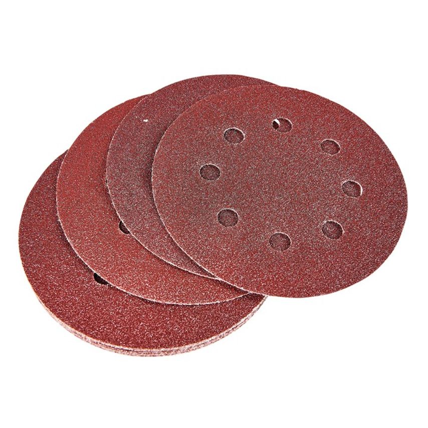 [V4065] Amtech 10 x P80 grit circular sanding sheets (115mm diameter)