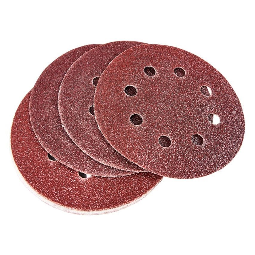 [V4060] Amtech 10 x P60 Grit Circular Sanding Sheets (115mm Diameter)