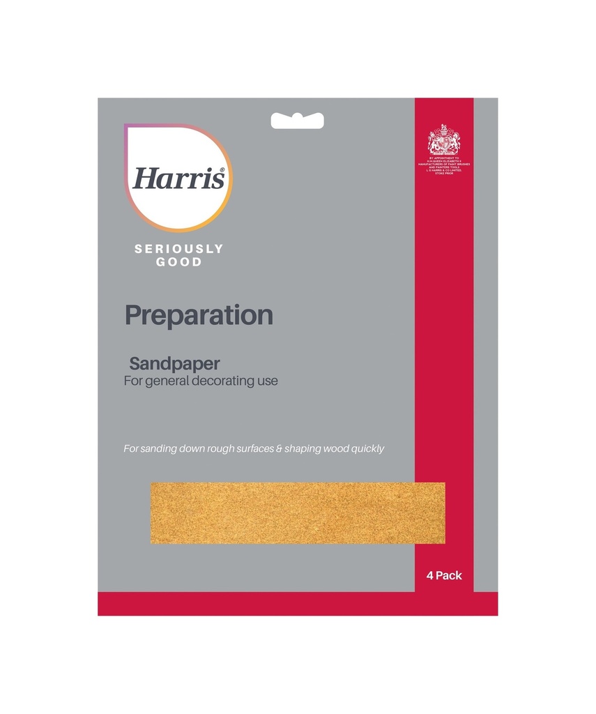 Harris Seriously Good - Extra Fine Sandpaper 4 Pack