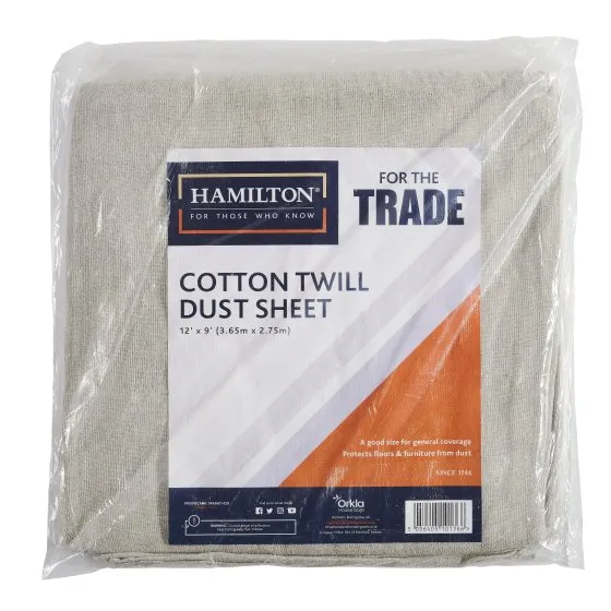 Hamilton For the Trade - Cotton Twill Dustsheet 3.66m x 2.75m