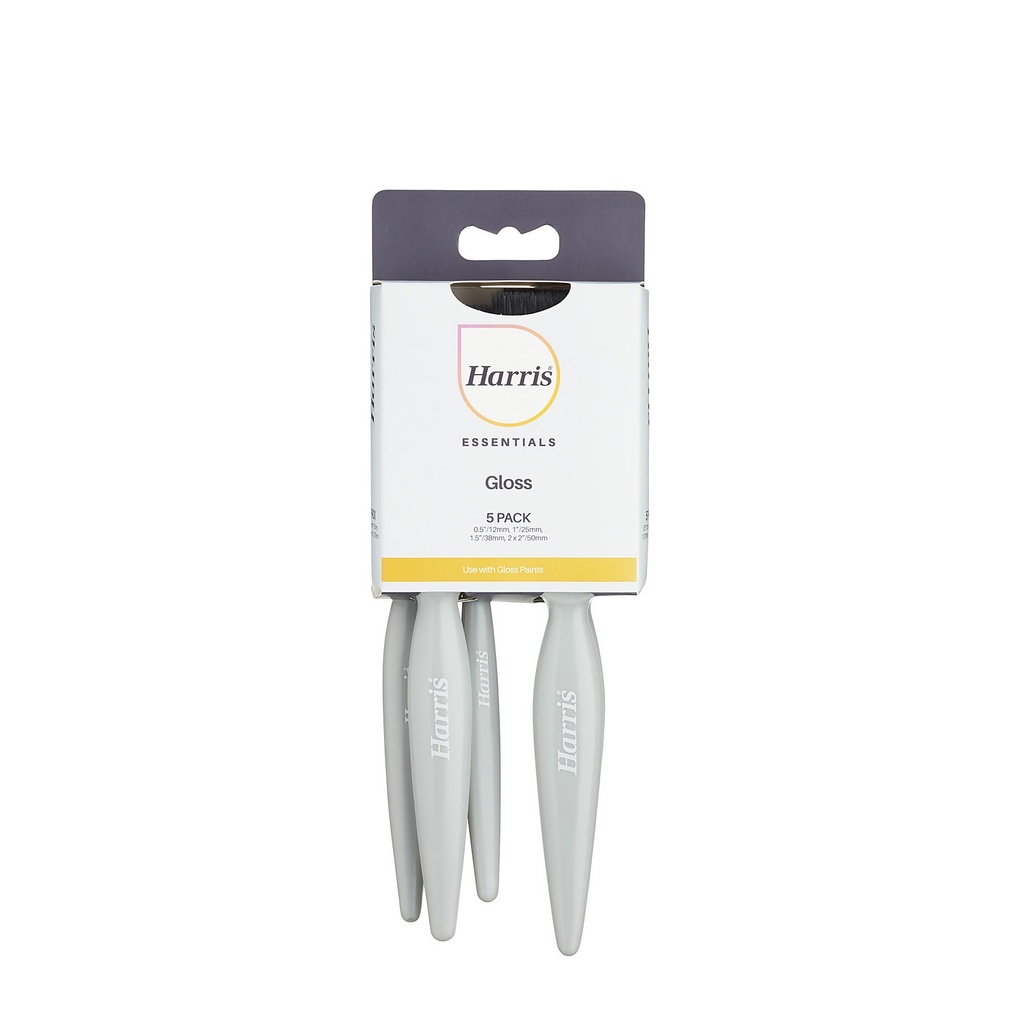 Harris Essentials - Gloss Paintbrush 5 Pack