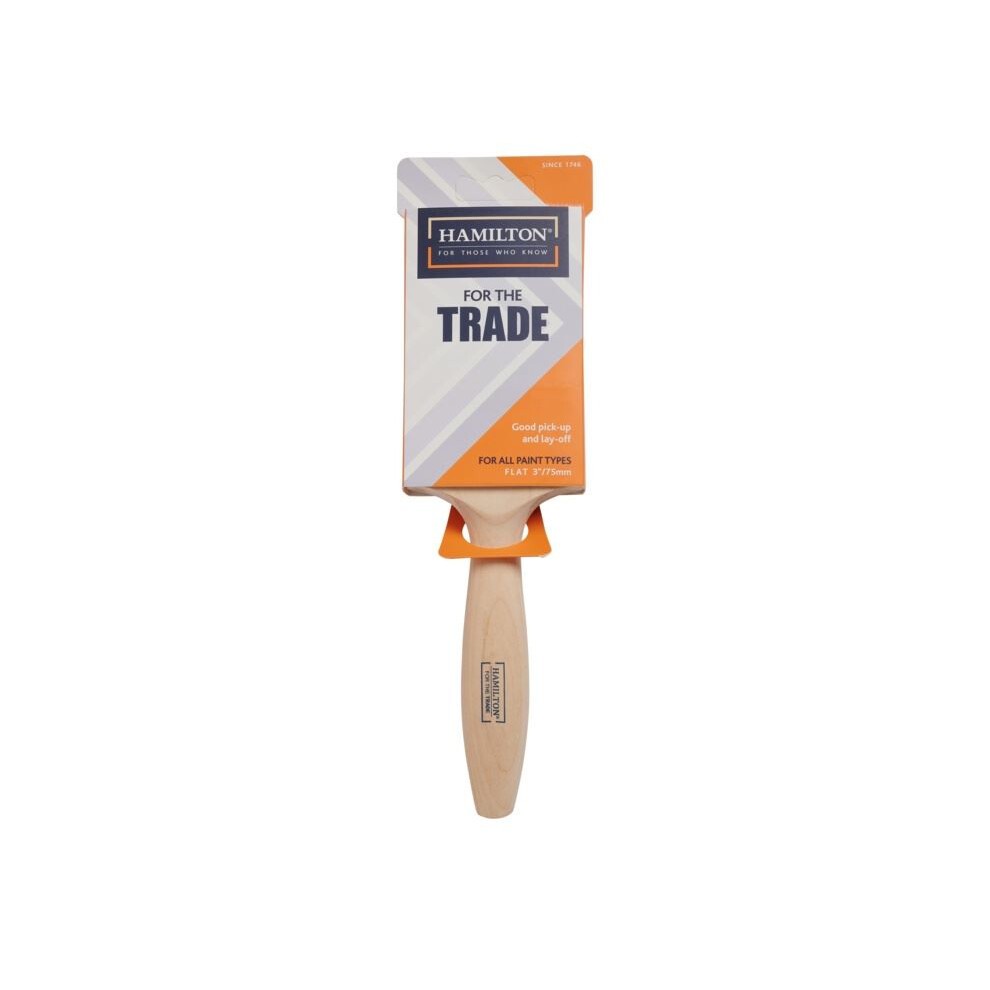 Hamilton For the Trade - 3" Fine Tip Flat Brush