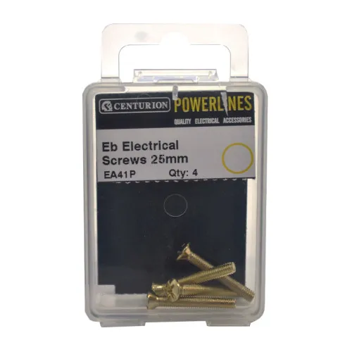 Centurion M3.5 x 25mm EB Electrical Switch and Socket Screws
