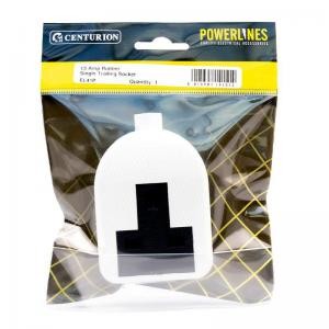 [EL41P] Centurion 13 Amp Rubber Single Trailing Socket