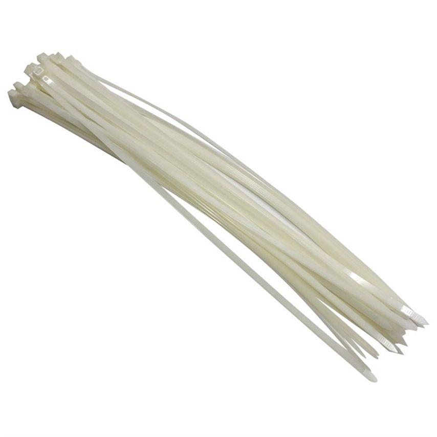 Amtech 30 Tie Wraps (500mm x 6.5mm) - White