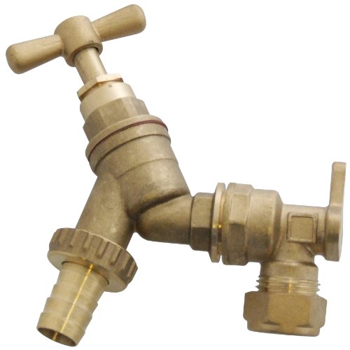 Amtech 1/2" x 3/4" BSP Brass Tap and Hose Adaptor