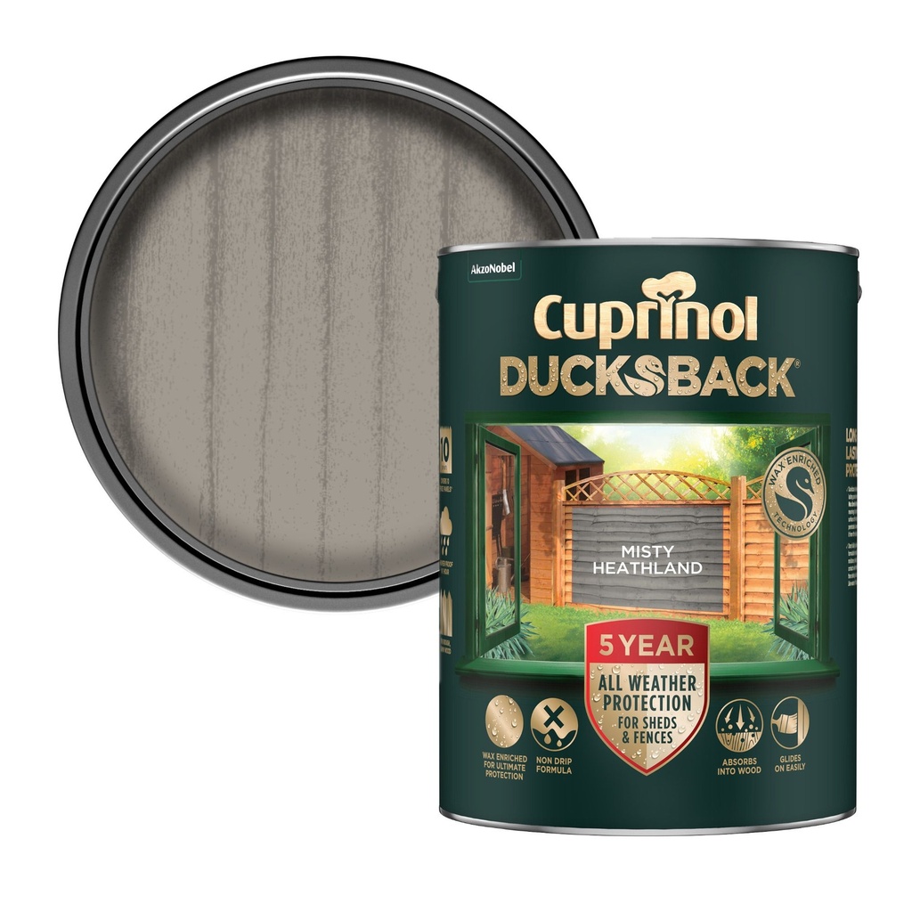 Cuprinol 5 Year Ducksback Misty Heathland 5L