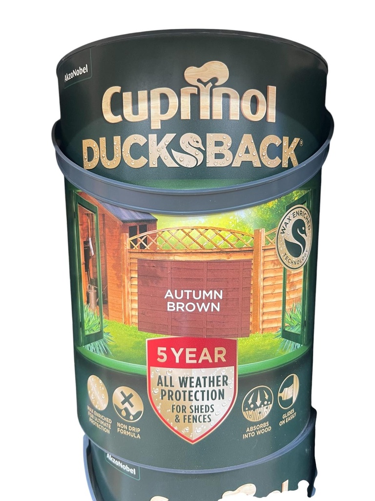 Cuprinol  Ducksback Decorative Waterproofer Autumn Brown 5L