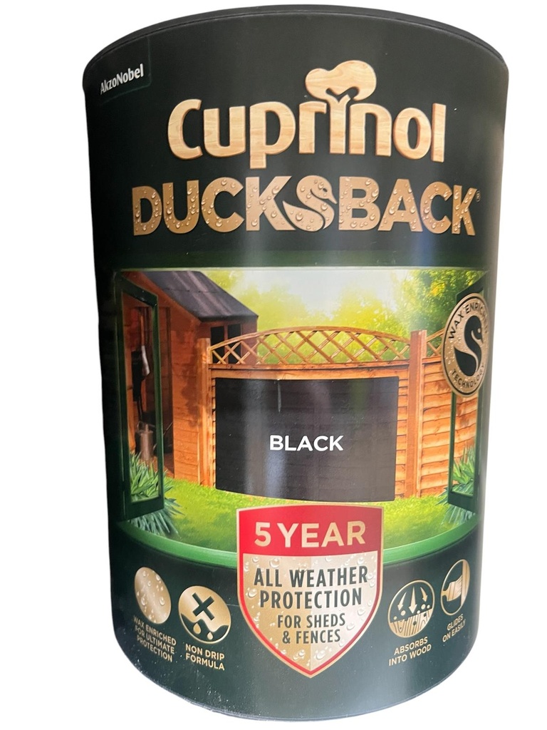 [91499] Cuprinol 5 Year Ducksback Black 5L