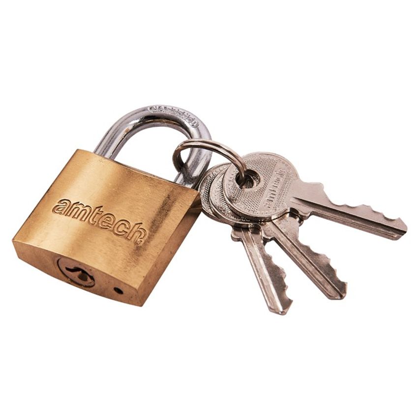[T1000C] Amtech 32mm Brass Padlock