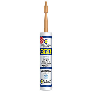 C-TEC CT1 Sealant And Adhesive - Oak (290ml)