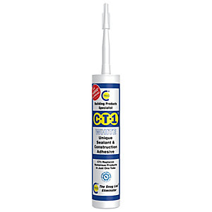 C-TEC CT1 Sealant And Adhesive - White (290ml)