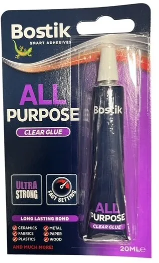 Bostik All Purpose Clear Blister Pack 20ml