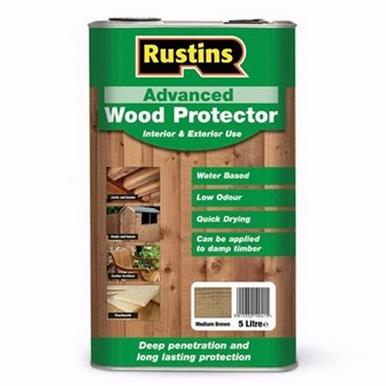 Rustins Advanced Wood Preserver Dark Brown 5L