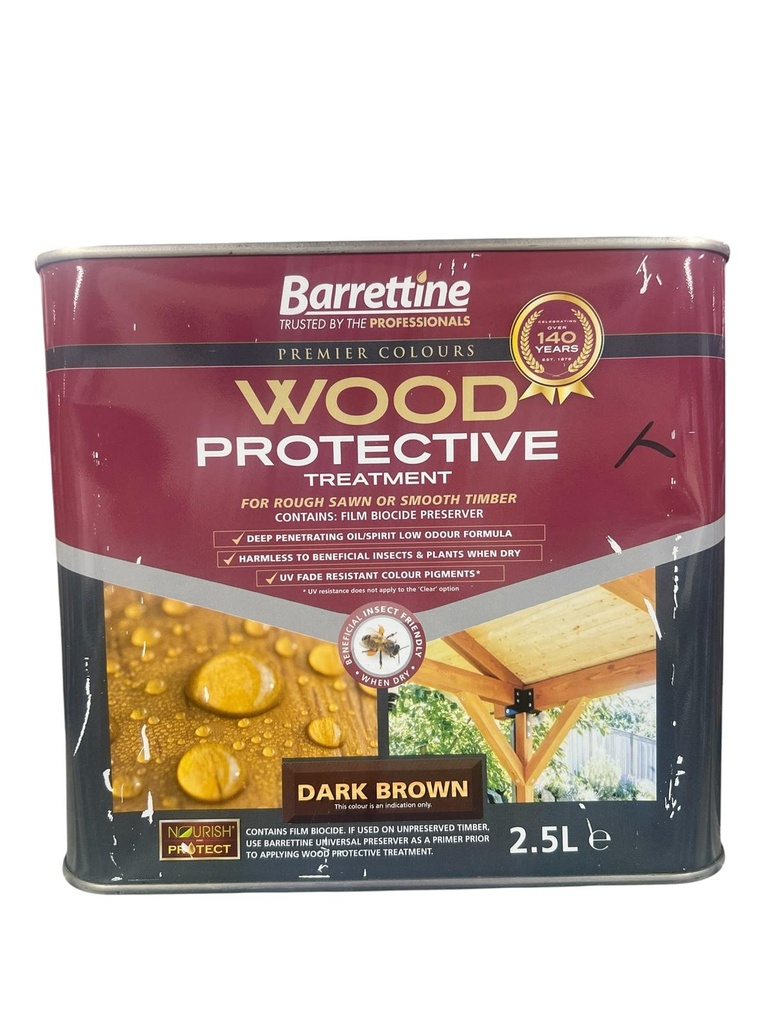 [92907] Barrettine Protective Treatment Dark Brown 2.5L