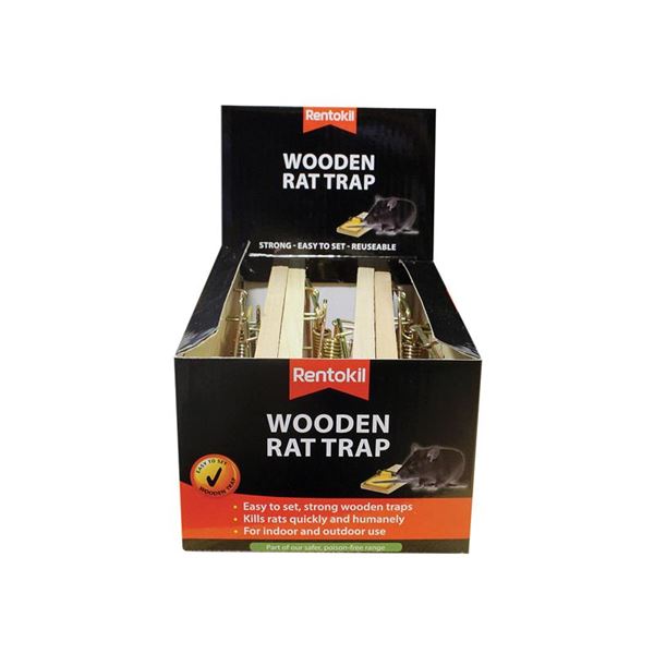 Rentokil Wooden Rat Trap Single
