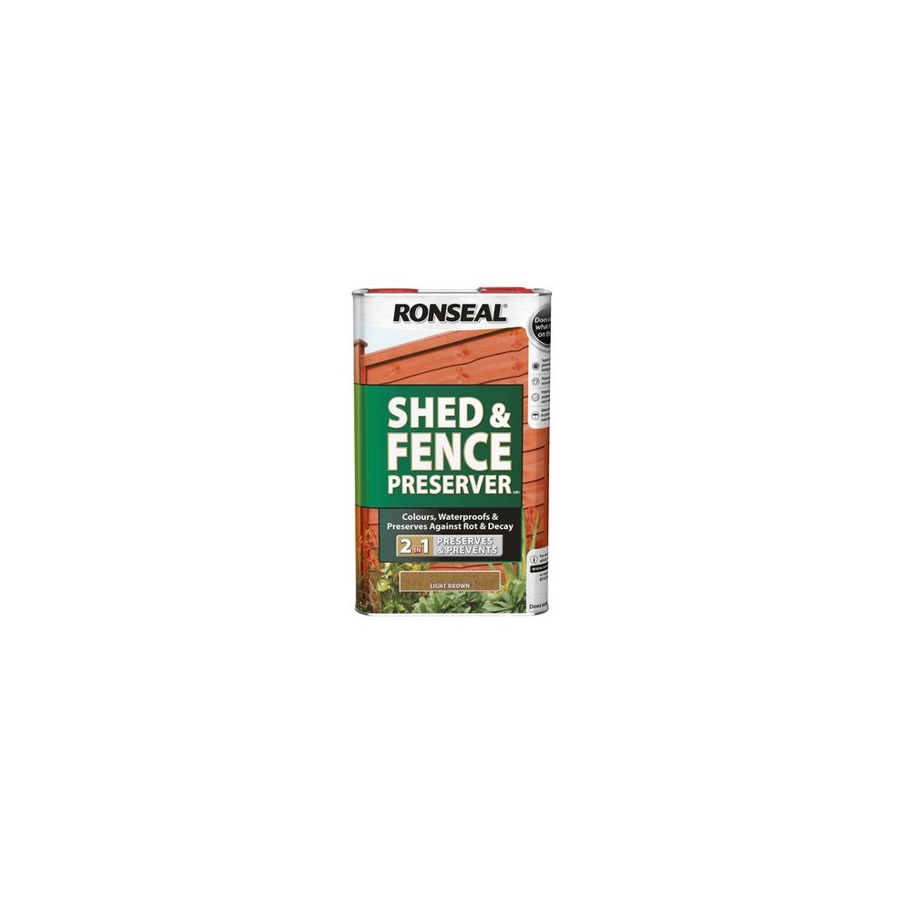 Ronseal Shed & Fence Preserver Black 5L