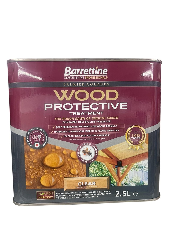 Barrettine Protective Treatment Clear 2.5L