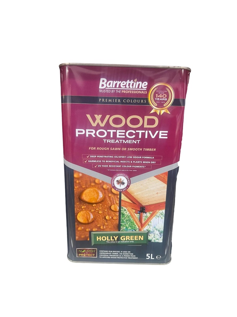 Barrettine Protective Treatment Holly Green 5L