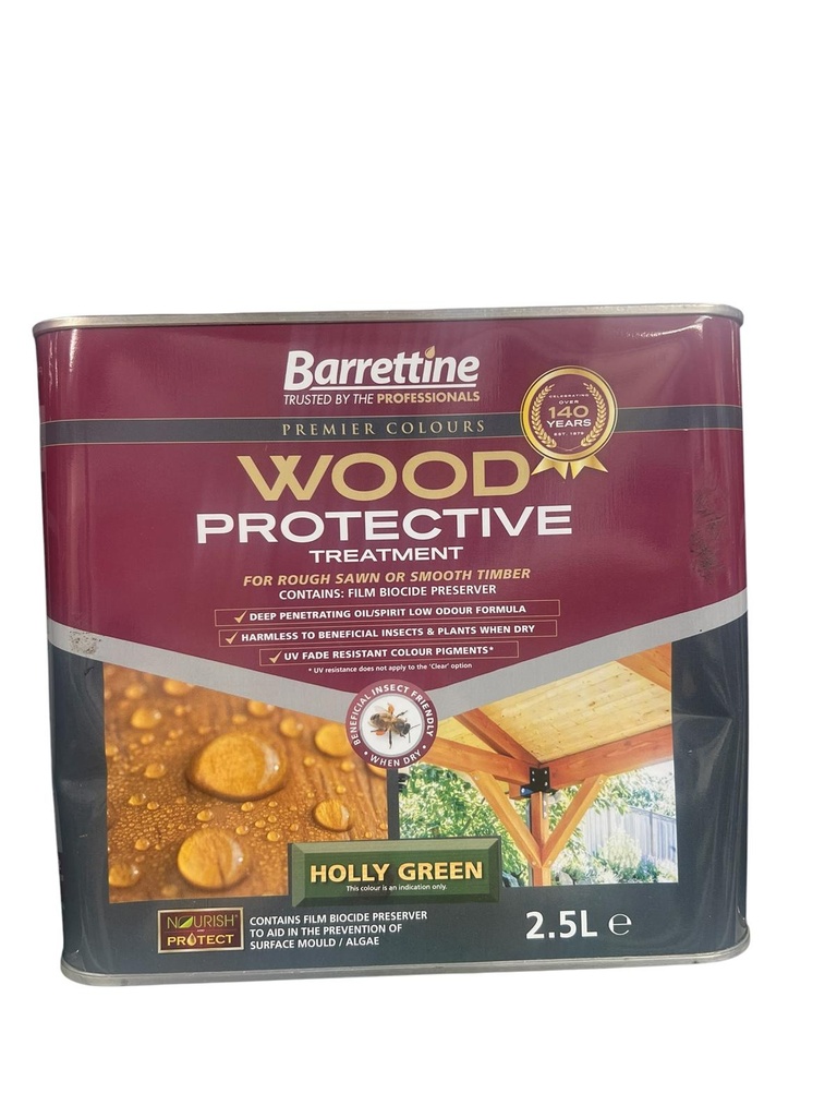 Barrettine Protective Treatment Holly Green 2.5L
