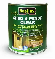 Rustins Shed  And Fence Clear 5L
