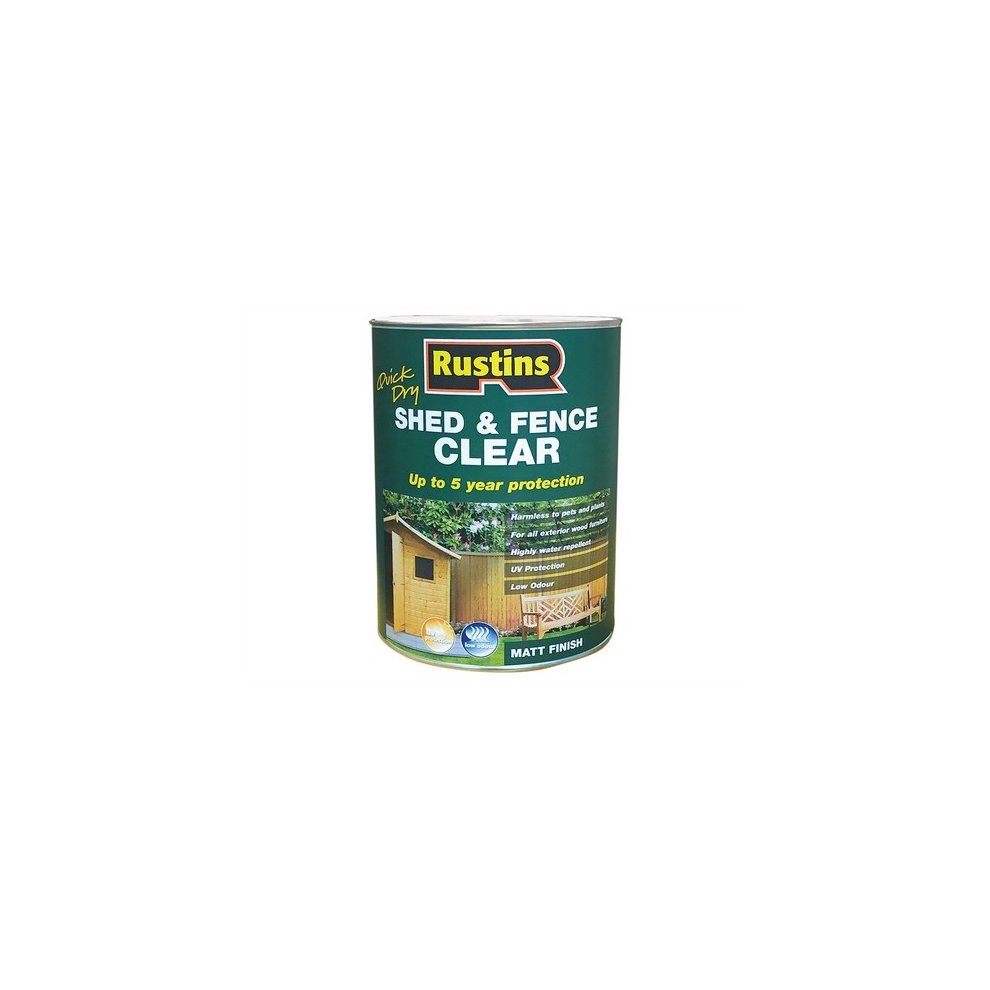 [91797] Rustins Shed and Fence Clear 1L