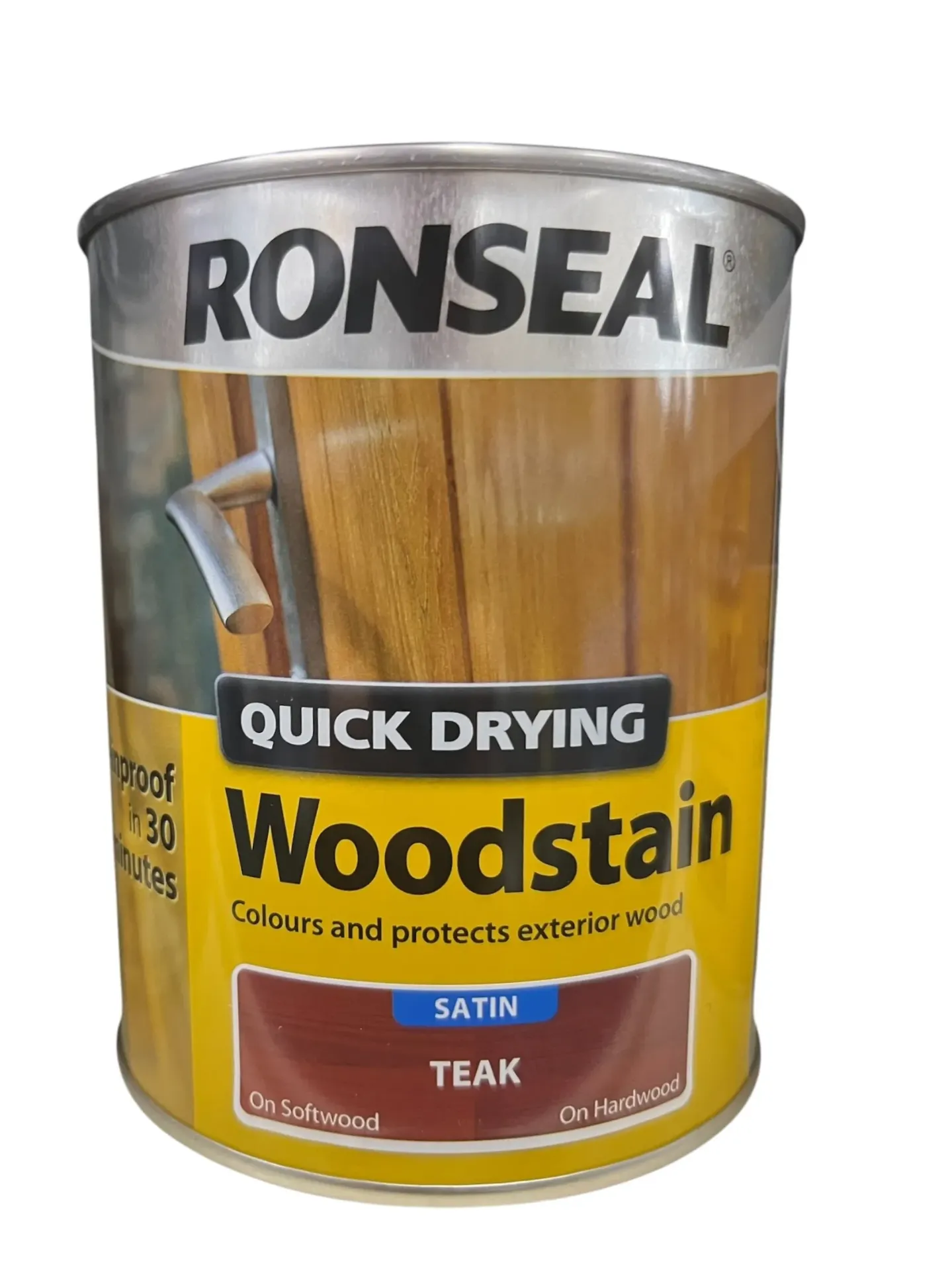 Ronseal Quick Drying Woodstain Satin Teak 2.5L