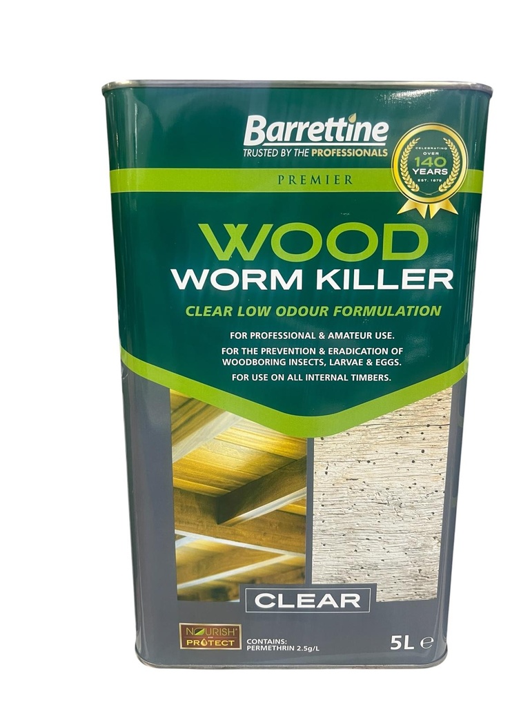 Barrettine Solvent Woodworm Killer 5L