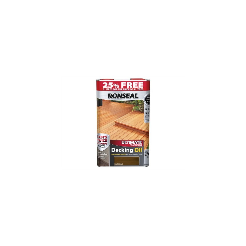 Ronseal Ultimate Protection Decking Oil Dark Oak 5L