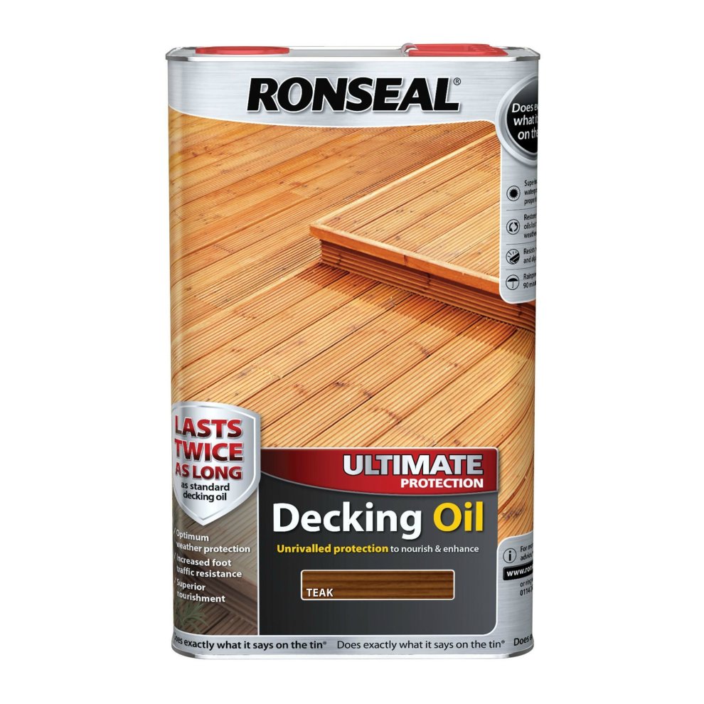 Ronseal Ultimate Decking Oil Teak 5L