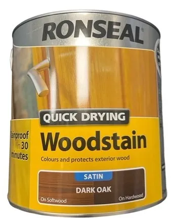 Ronseal QD Woodstain Satin Dark Oak 750ml
